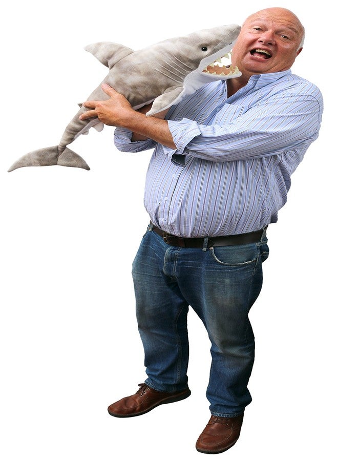 ذا بابيت كومباني دمية سمكة قرش يدوية من شركة الدمى، كبيرة الحجم - Image 2